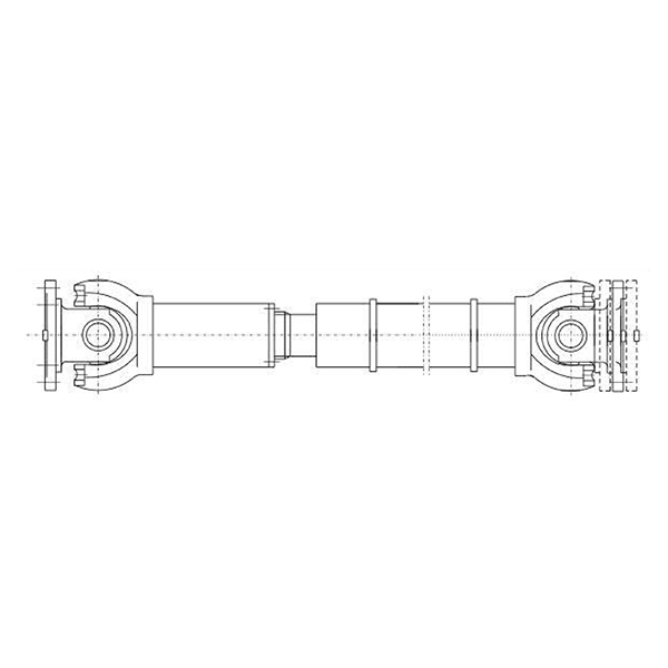 SWP A型（有伸縮長型）部分軸承座十字軸式萬向聯軸器